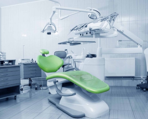 Special equipment for a dentist, dentist office